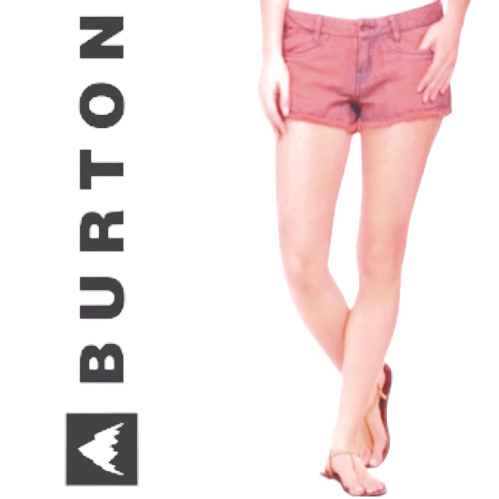 BURTON❤️Bittersweet Skimmer Denim Red Cutoffs